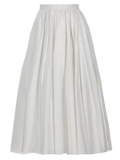 Self-portrait White Cotton Skirt