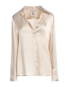 Semicouture Woman Top Ivory Size 8 Acetate, Silk In White