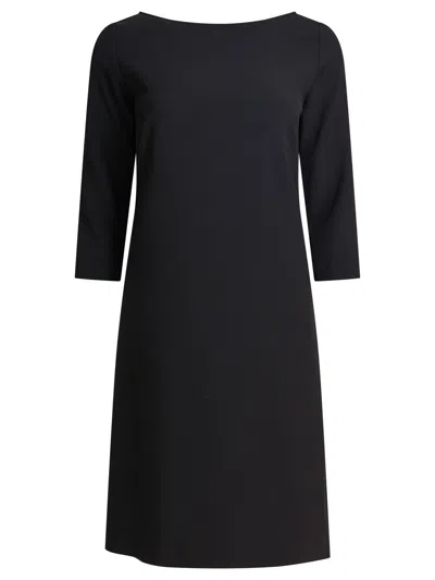 Semper Black Elastane Dress