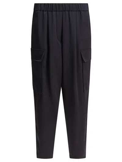 Semper Blue Polyester Trousers