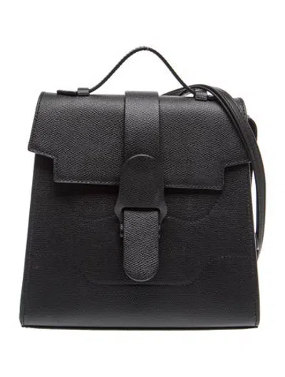 Pre-owned Senreve Leather Crossbody Bag In Black