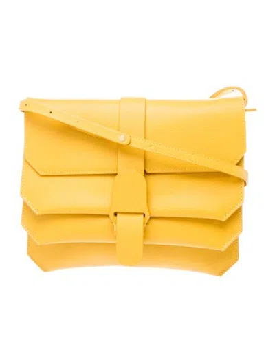 Pre-owned Senreve Leather Crossbody Bag In Yellow