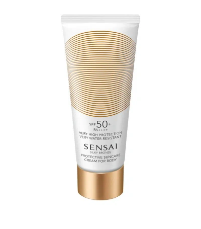 Sensai Silky Bronze Protective Suncare Cream For Body Spf 50+ (150ml) In Multi