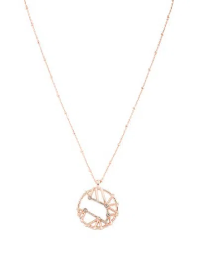 Pre-owned Sequin Star Maps Taurus Pendant, 19" In Multicolor