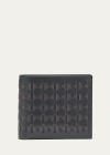 Serapian Men's Mosaico Leather Billfold Wallet In Black