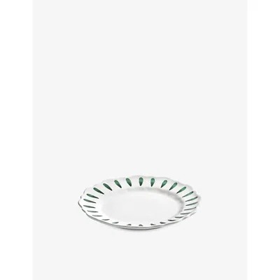 Serax Green Charly Stoneware Breakfast Plate Set Of Two