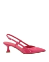 Sergio Levantesi Woman Pumps Coral Size 7 Leather In Red