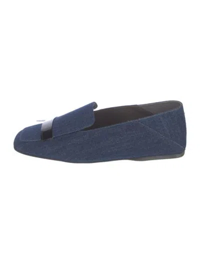 Pre-owned Sergio Rossi Denim Loafers In Blue
