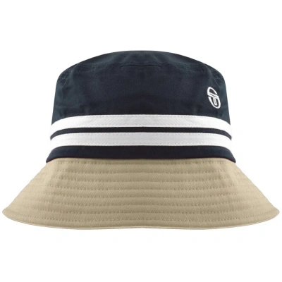 Sergio Tacchini Logo Bucket Hat Navy