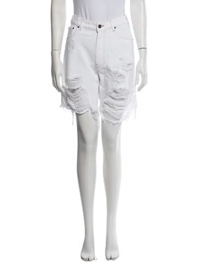 Pre-owned Ser.o.ya Mini Shorts In White