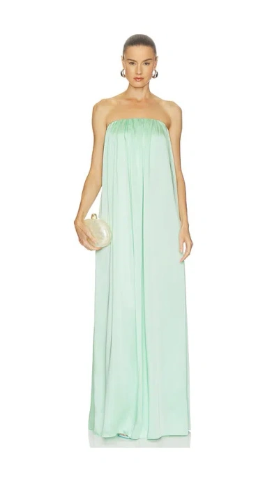 Ser.o.ya Monique Satin Maxi Dress In Spearmint