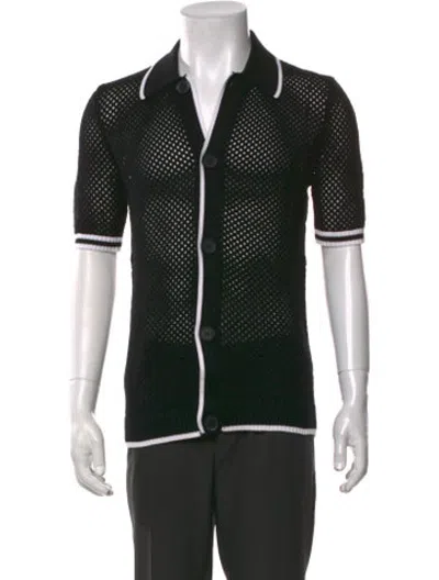 Pre-owned Ser.o.ya Printed Short Sleeve In Black