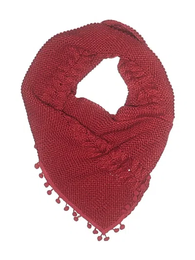 Pre-owned Serra Scarf In Burgundy