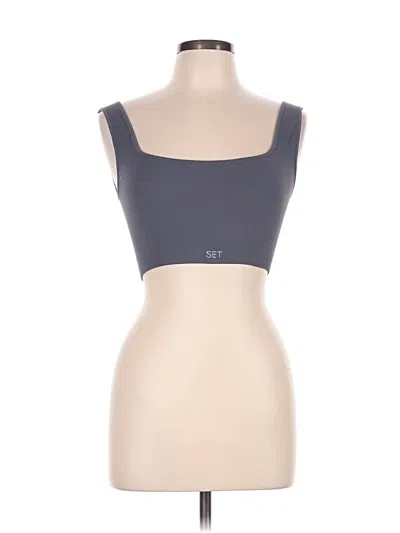 Pre-owned Set Active Sports Bra In Gray