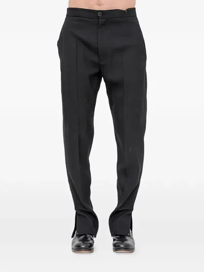Setchu Man Pants Navy Size 5 Virgin Wool In Black