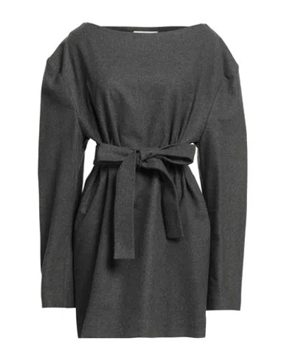 Setchu Woman Mini Dress Grey Size 2 Virgin Wool, Polyamide, Cashmere, Elastane