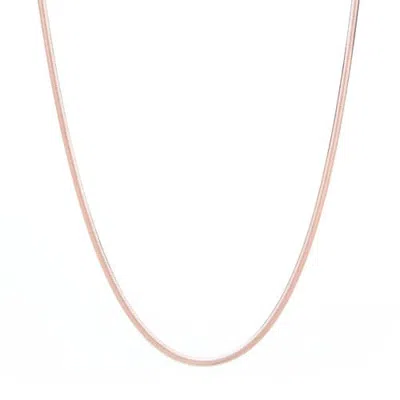 Seven Saints Herringbone Chain Necklace In Pink