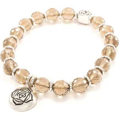 Seven Saints Root Chakra Activation Bracelet, Red Fire Quartz In White