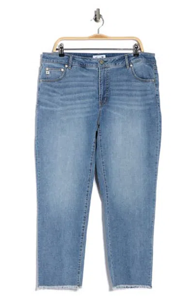 Seven7 High Waist Ankle Straight Leg Jeans In Black