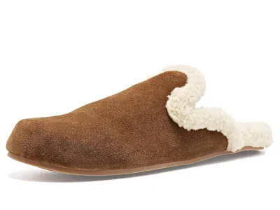 Seychelles Atwater Women's Slippers Tan Suede: 6 M, Faux Fur/suede In Brown