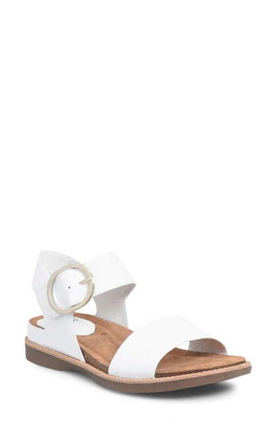 Söfft Bali Sandal In White Patent