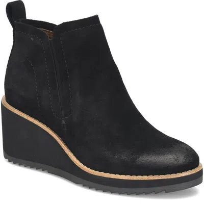 Söfft Emeree Sf0049021 Boots Womensb Black Suede Wedge Ankle Chelsea Hawk2845