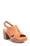 Söfft Liv Slingback Platform Sandal In Luggage