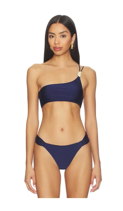Shani Shemer Ryan Bikini Top In Indigo