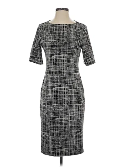 Pre-owned Sharagano Casual Dress In Gray