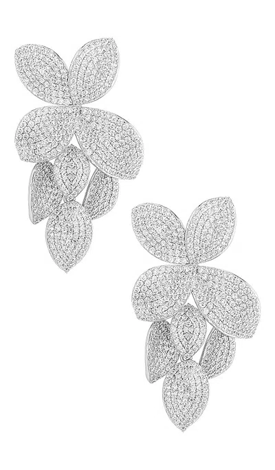 Shashi Alisa Drop Earring In Metallic Silver