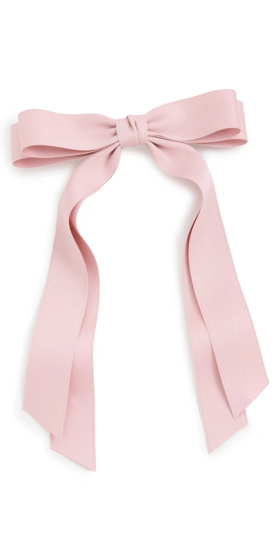 Shashi Hair Bow Pink In White