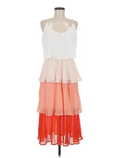 Pre-owned She + Sky Cocktail Dress In Orange