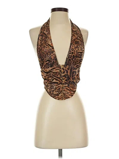 Pre-owned Shein Kimono In Brown