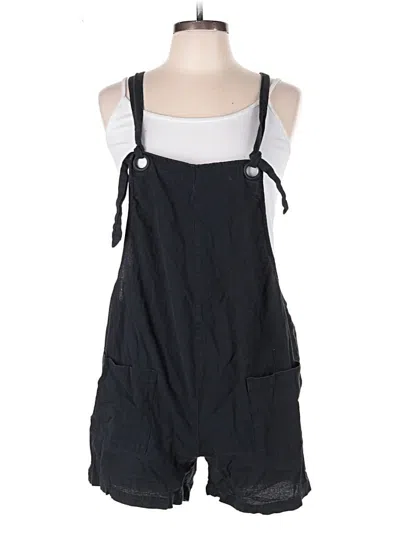 Pre-owned Shein Romper In Black