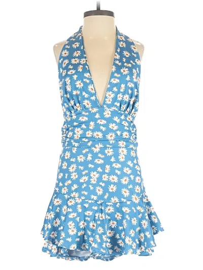 Pre-owned Shein Romper In Blue