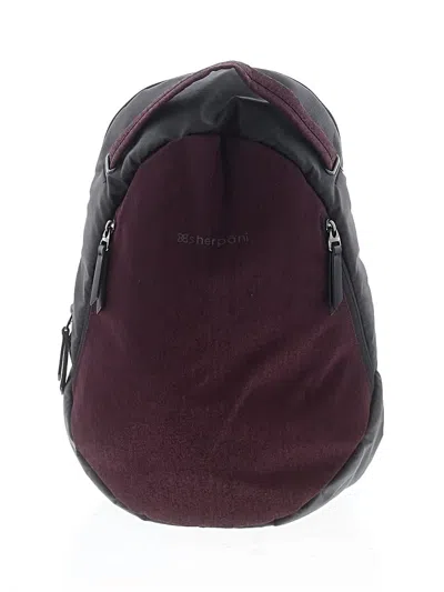 Pre-owned Sherpani Backpack In Burgundy