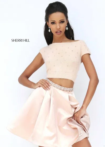 Sherri Hill Women's Evening Dress In Blush In Beige
