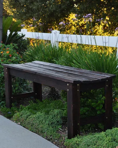 Shine Co. 4ft Backless Garden Bench