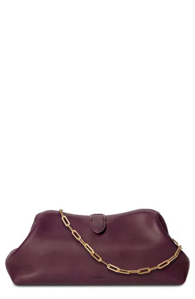 Shinola Belle Leather Clutch In Blue