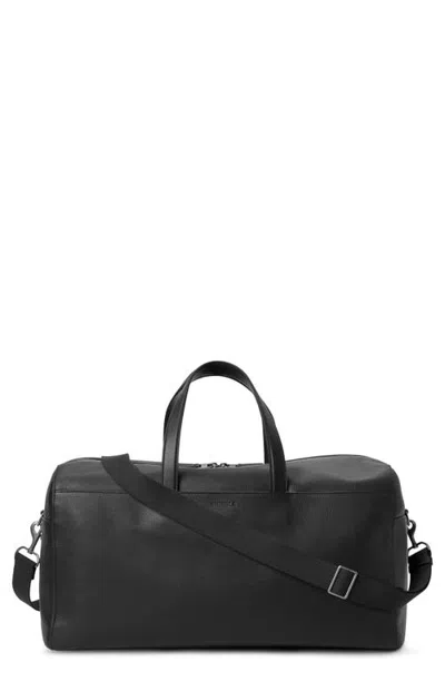 Shinola Canfield Pebbled Leather Duffle Bag In Blue
