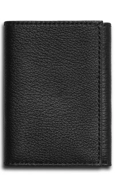 Shinola Canfield Rfid Trifold Pebbled Leather Wallet In Blue