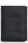 Shinola Rfid Leather Trifold Wallet In Black