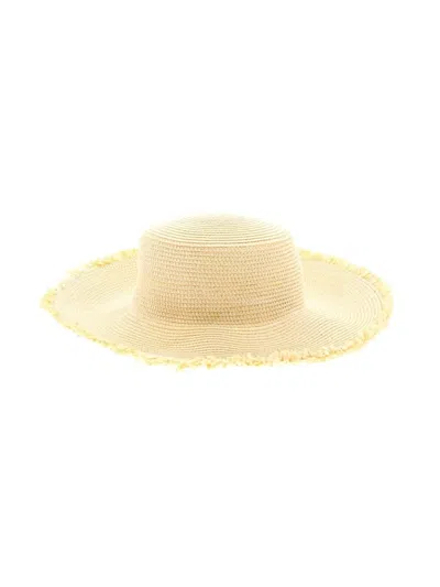 Pre-owned Shiraleah Sun Hat In Yellow