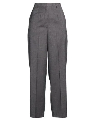 Shirtaporter Woman Pants Charcoal Size 10 Polyester, Viscose, Elastane In Gray