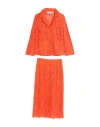 Shirtaporter Woman Suit Orange Size 8 Cotton, Viscose, Nylon