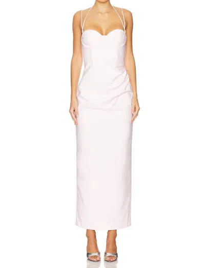 Shona Joy Lani Bustier Maxi Dress In Fairy Floss In White