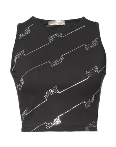 Shop ★ Art Shopart Woman Top Black Size M Cotton, Elastane