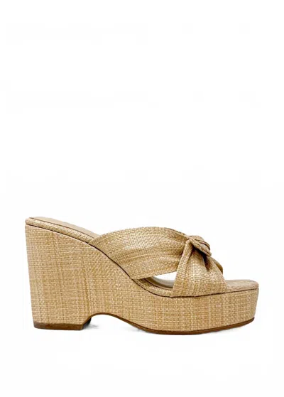 Shu Shop Women's Lisa Platform Wedge In Raffia In Animal Print