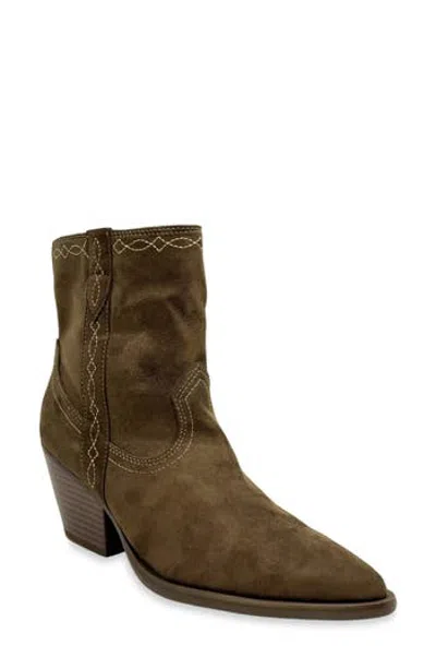 Shushop Utopia Western Bootie In Animal Print