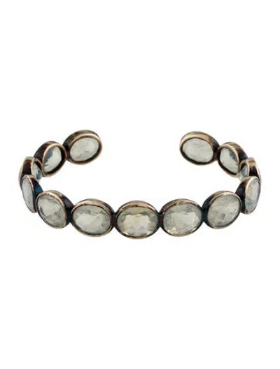 Pre-owned Sidney Garber 18k 34.00ctw Opal Cuff Bracelet, 6.25" In Multicolor